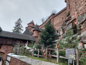 Vánoční hrad Haut Koenigsbourg, Alsasko