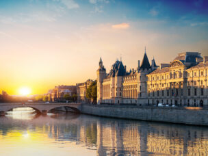 Court of Cassation on Seine in Paris, France