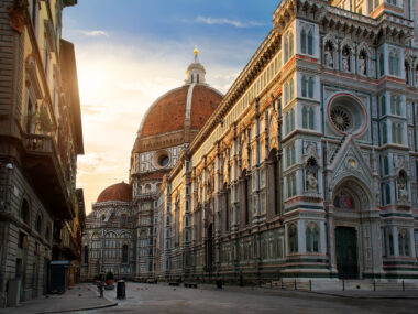 Piazza del Duomo a katedrála Santa Maria del Fiore ve Florencii