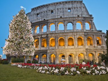 Roman Coliseum celebrates Christmas