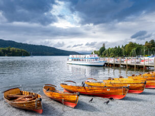 Lake Windermere on the beautiful Lake District in England