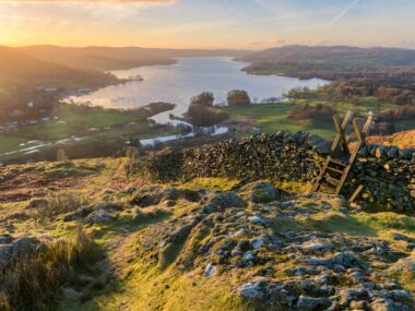 Východ slunce nad Lake District