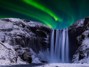 Vodopád Skogafoss, Island