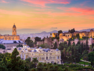 Malaga - pohled na staré město