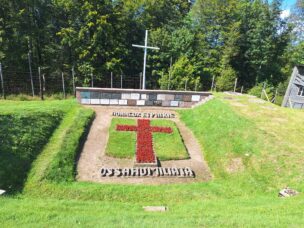 Památník v koncentračním táboře Struthof, Alsasko