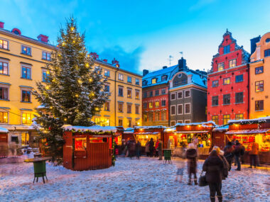 Vánoční trh ve starém městě, Stockholm